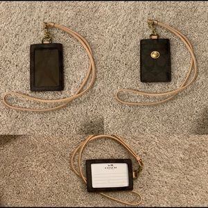 coach ID lanyard